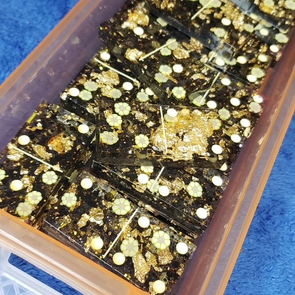 Sunflower Handmade Resin Dominoes